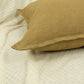 Natural Linen Mustard Cushion Cover, Mustard Linen Throw Pillow, 45x45cm