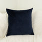 Dark Blue Velvet Cushion Cover, Dark Blue Throw Pillow Cover (All Sizes)