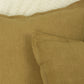 Natural Linen Mustard Cushion Cover, Mustard Linen Throw Pillow, 45x45cm