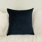 Dark Blue Velvet Cushion Cover, Dark Blue Throw Pillow Cover (All Sizes)