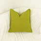 Cotton Linen Oil Green Cushion Covers, Oil Green Linen Pillow Cover 17x17Inches, 43x43cm