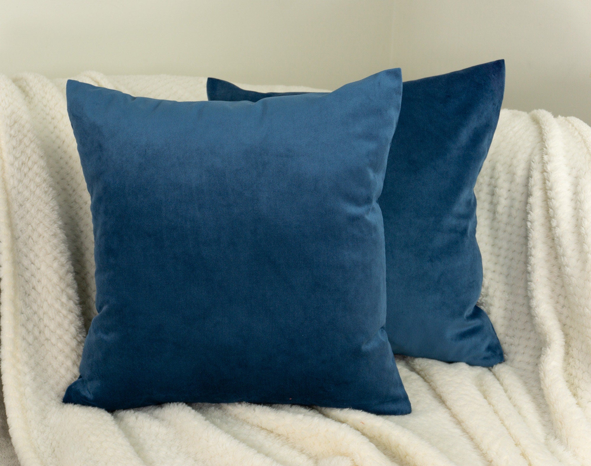 Deep blue clearance pillows