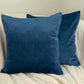 Luxury Velvet Navy Blue Cushion Cover, Deep Blue Velvet Cushion Cover (All Sizes)