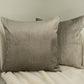 Luxury Cord Velvet Grey Cushion Cover, Corduroy Velvet Pillow Cover 45x45cm