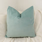 Velvet Mint Green Cushion Cover, Handmade Mint Green Pillow Cover, (All Sizes)