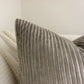 Luxury Cord Velvet Grey Cushion Cover, Corduroy Velvet Pillow Cover 45x45cm