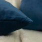 Luxury Velvet Navy Blue Cushion Cover, Deep Blue Velvet Cushion Cover (All Sizes)