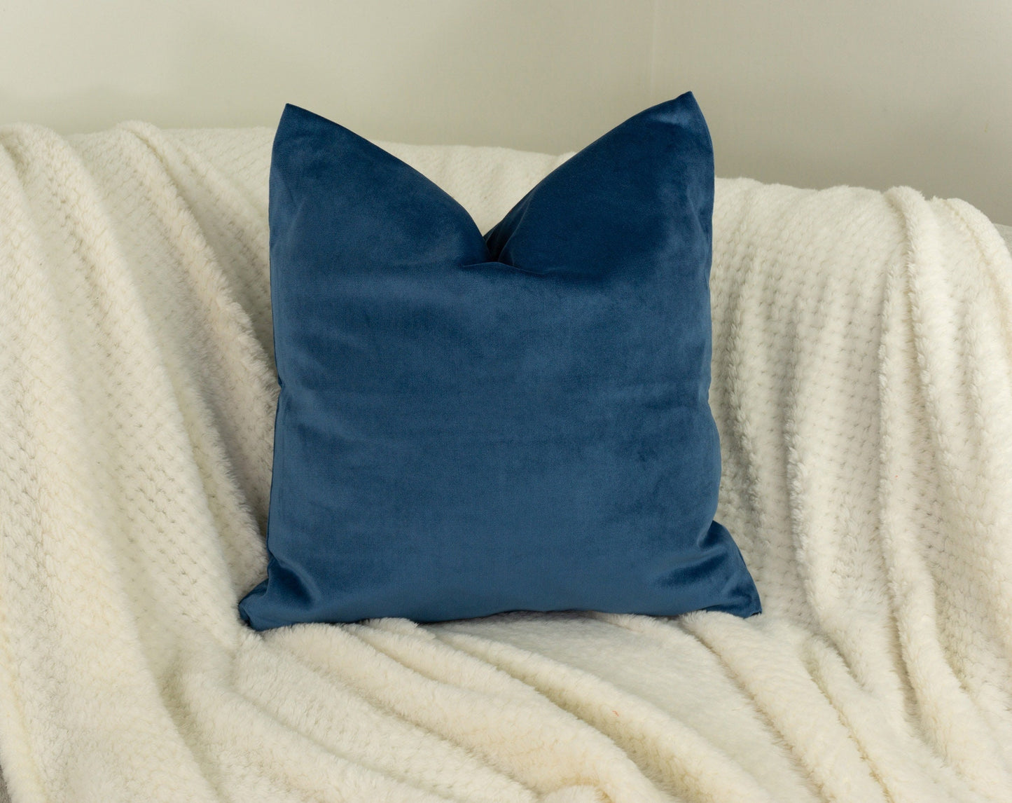 Luxury Velvet Navy Blue Cushion Cover, Deep Blue Velvet Cushion Cover (All Sizes)