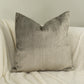 Luxury Cord Velvet Grey Cushion Cover, Corduroy Velvet Pillow Cover 45x45cm