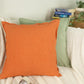 Natural Linen Orange Cushion Covers I Linen Throw Pillowcase Sofa Cushion Cover Home Decor 45x45cm