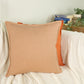 Natural Linen Peachy Cushion Covers I Peachy Linen Throw Pillowcase Sofa Cushion Cover Home Decor 18x18inches, 45x45cm