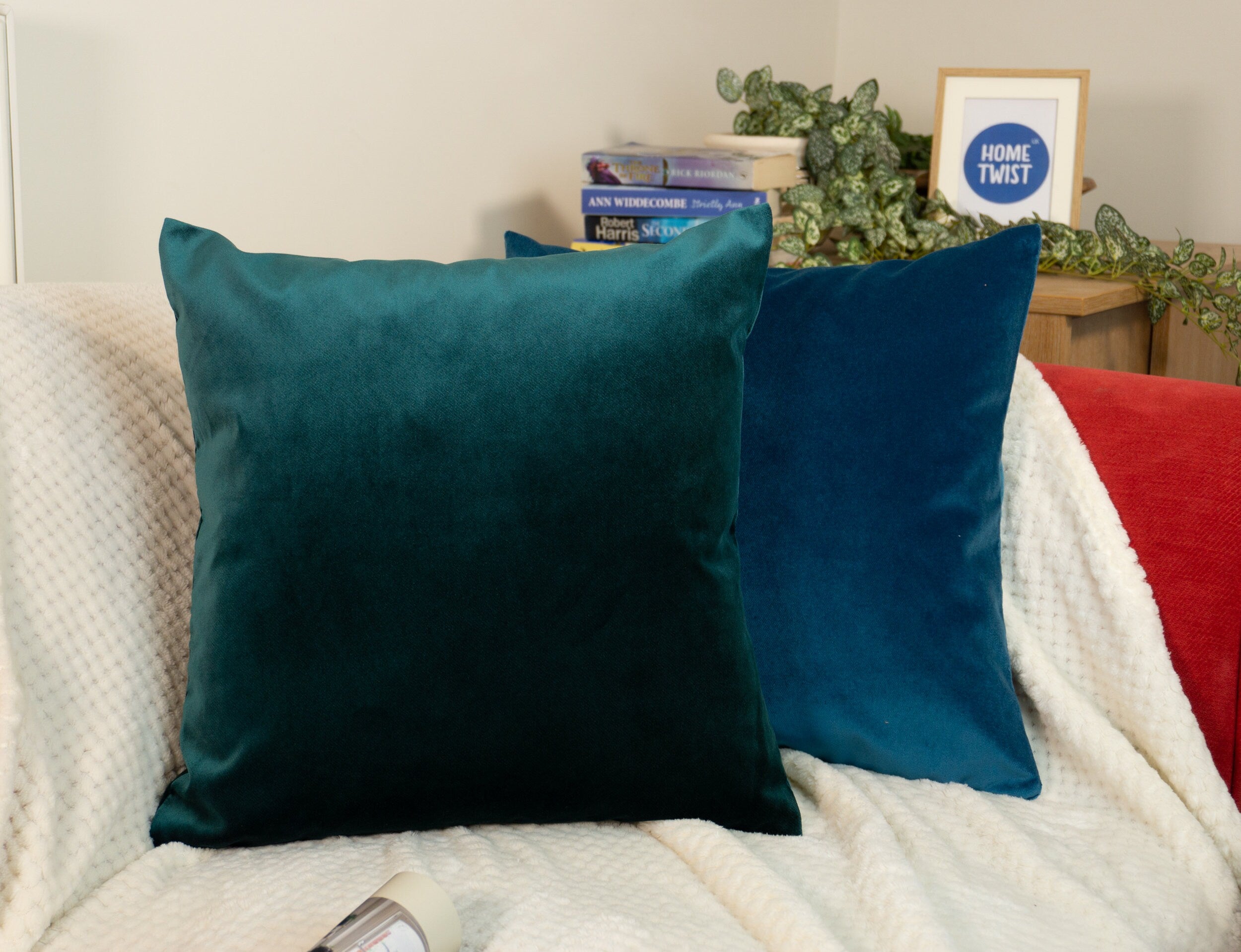 Dark green online cushions