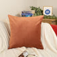 Woven Velvet Salmon Pink Cushion Cover,  Salmon Pink Velvet Throw Pillow Cover 45x45cm, 18x18Inches