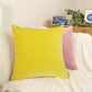 Luxury Velvet Lemon Yellow Cushion Covers, Lemon Yellow Pillow Cover (All Sizes)