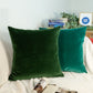 Luxury Woven Velvet Dark Green Cushion Covers, Dark Green Pillow Cover (All Sizes)