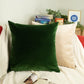 Luxury Woven Velvet Dark Green Cushion Covers, Dark Green Pillow Cover (All Sizes)