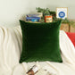 Luxury Woven Velvet Dark Green Cushion Covers, Dark Green Pillow Cover (All Sizes)