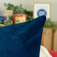 Navy Blue Velvet Cushion Cover, Navy Blue Pillow Covers, (All Sizes)