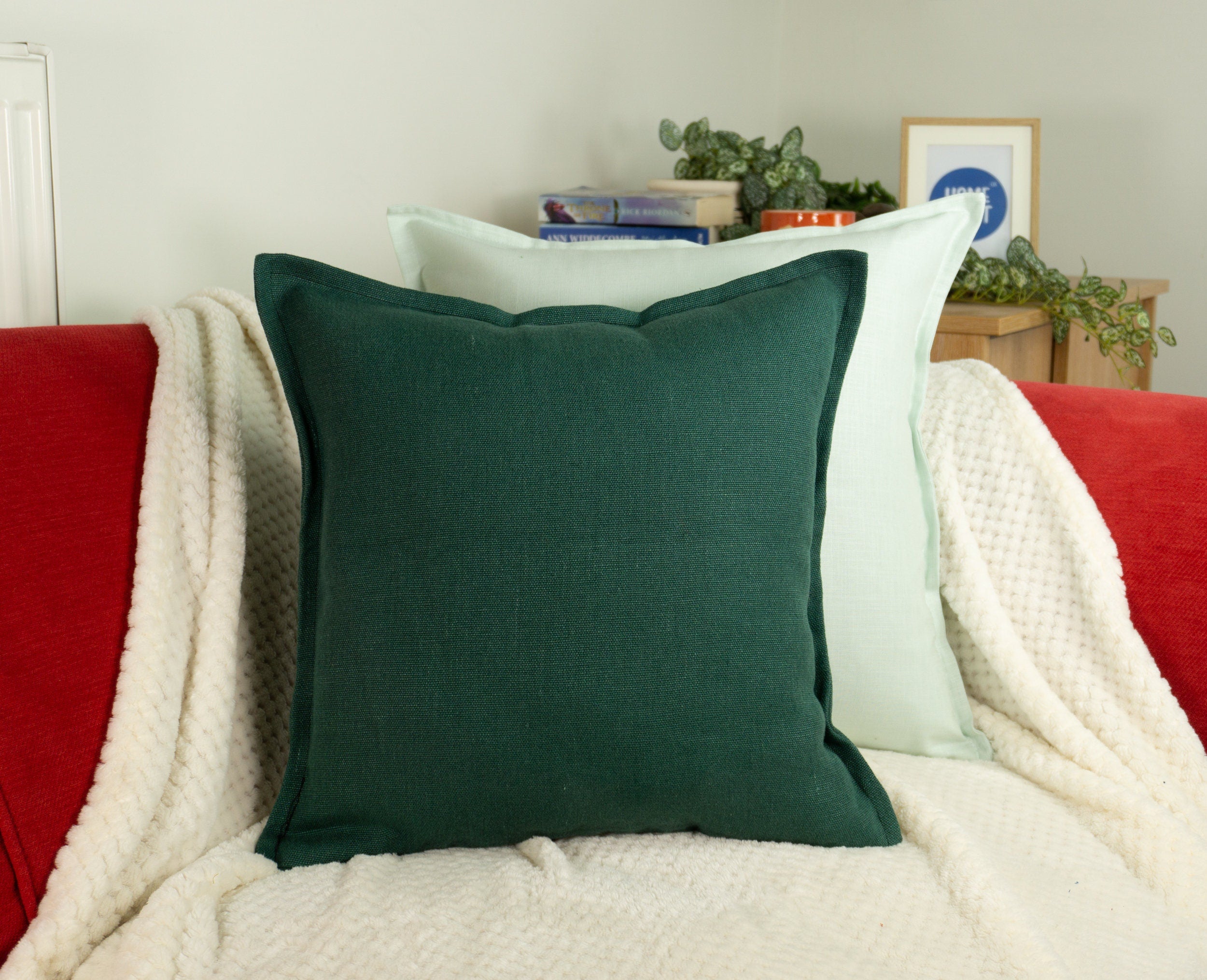 Forest best sale green cushion