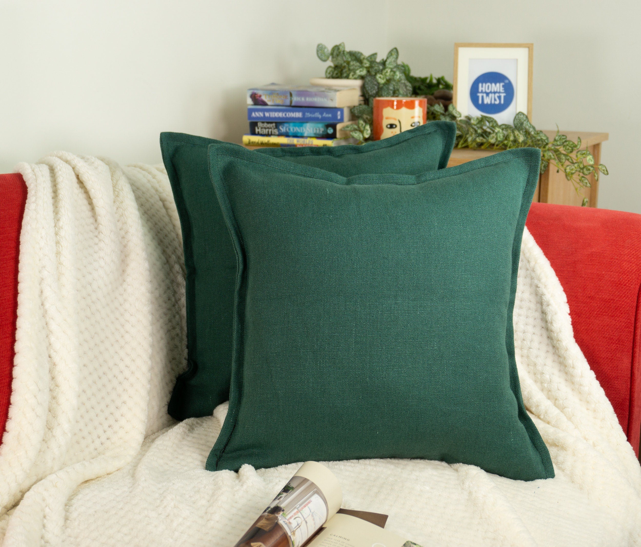 Forest green deals cushion covers