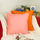 Cotton Linen Pink Cushion Cover, Linen Throw Pillow Cover, Pink Linen Pillowcase, 18x18Inches 45x45cm