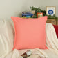 Cotton Linen Pink Cushion Cover, Linen Throw Pillow Cover, Pink Linen Pillowcase, 18x18Inches 45x45cm