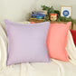 Cotton Linen Purple Cushion Cover, Linen Purple Throw Pillow, 18x18Inches, 20x20Inches