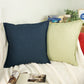 Linen Navy Blue Cushion Cover, Dark Blue Linen Pillow Cover 45x45, 50x50cm