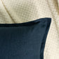 Linen Navy Blue Cushion Cover, Dark Blue Linen Pillow Cover 45x45, 50x50cm