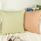 Natural Linen Pale Green Cushion Cover 45x45cm