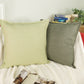 Natural Linen Pale Green Cushion Cover 45x45cm