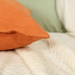 Natural Linen Orange Cushion Covers I Linen Throw Pillowcase Sofa Cushion Cover Home Decor 45x45cm