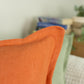 Natural Linen Orange Cushion Covers I Linen Throw Pillowcase Sofa Cushion Cover Home Decor 45x45cm