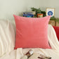 Plush Velvet Pink Pillow Cover, Pink Velvet Cushion Cover, Pink Lumbar Pillow Cover, All size available