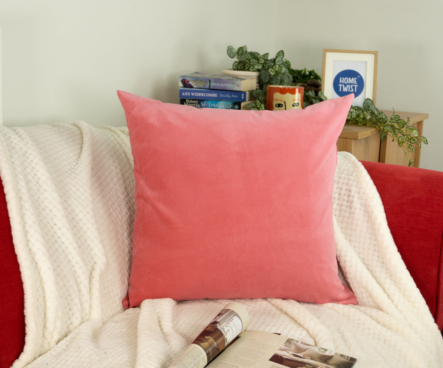 Plush Velvet Pink Pillow Cover, Pink Velvet Cushion Cover, Pink Lumbar Pillow Cover, All size available