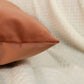 Woven Velvet Salmon Pink Cushion Cover,  Salmon Pink Velvet Throw Pillow Cover 45x45cm, 18x18Inches