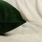 Luxury Woven Velvet Dark Green Cushion Covers, Dark Green Pillow Cover (All Sizes)