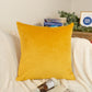 Luxury Velvet Lemon Yellow Cushion Cover, Lemon Yellow Velvet Pillow Cover 18x18Inches, 45x45cm