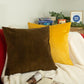 Chocolate Brown Velvet Cushion Cover, Chocolate Brown Plush Velvet Pillow Cover 45x45cm