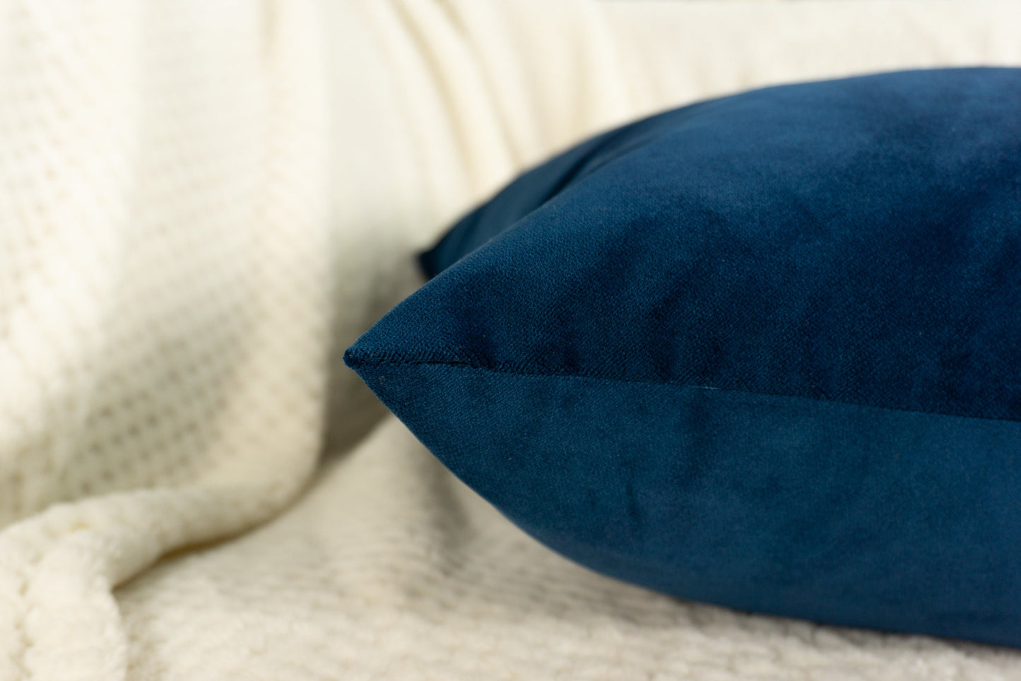 Navy Blue Velvet Cushion Cover, Navy Blue Pillow Covers, (All Sizes)