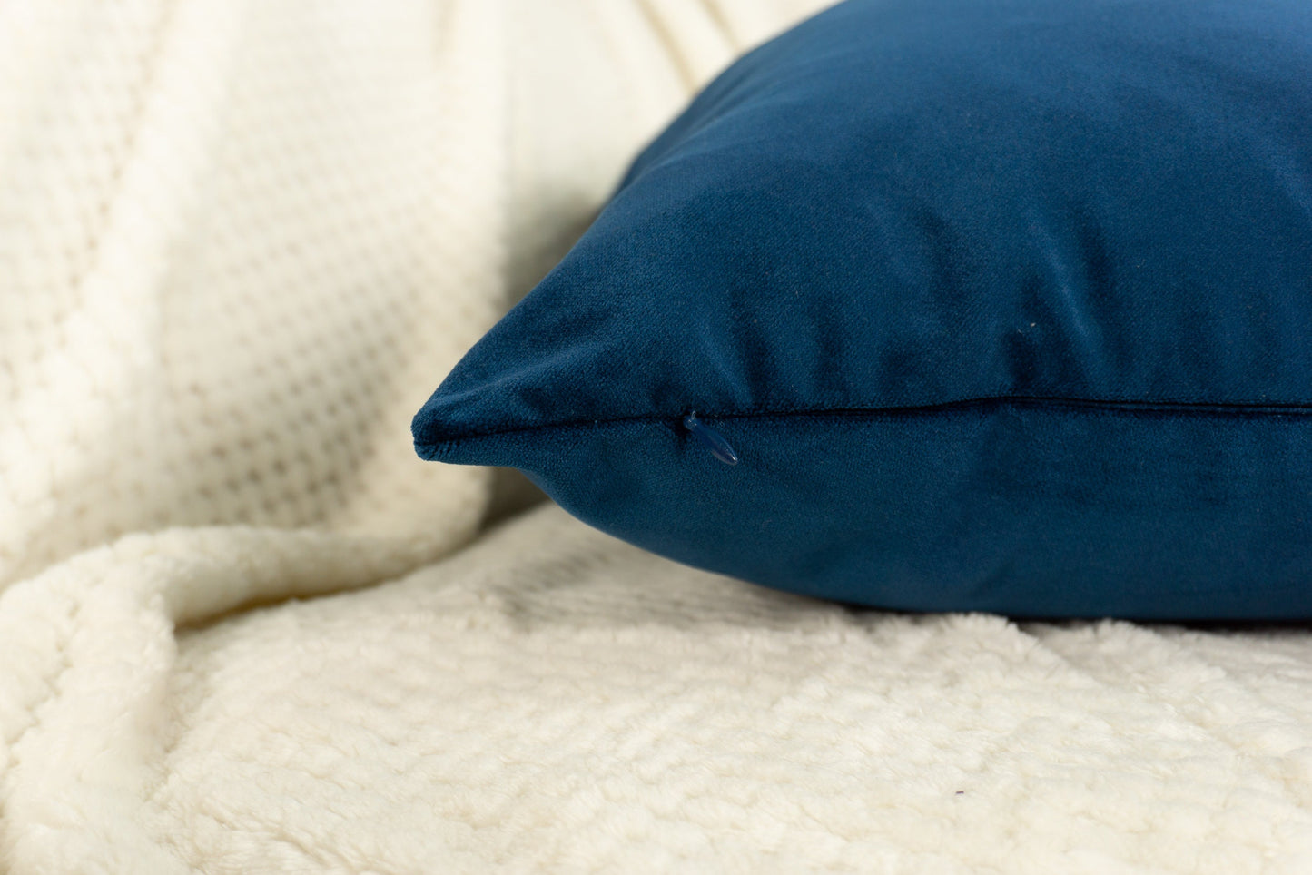 Navy Blue Velvet Cushion Cover, Navy Blue Pillow Covers, (All Sizes)