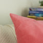 Luxury Woven Velvet Pink Cushion Cover, Plush Velvet Pink Throw Pillow Cover 45x45cm & 50x50cm