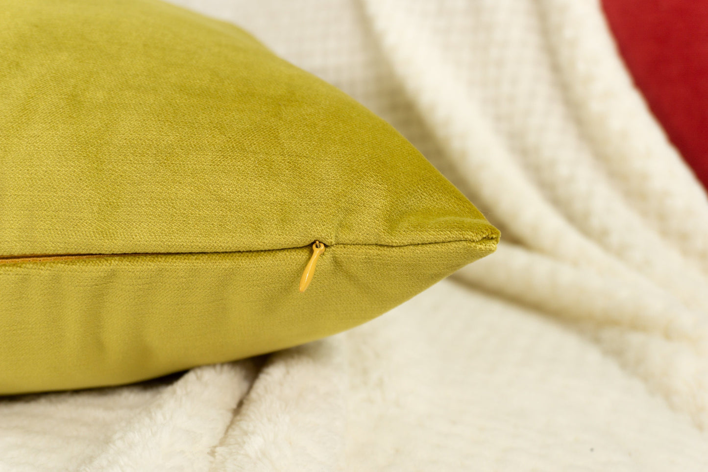 Plush Velvet Oil Green Cushion Cover, Oil Green Pillow Cover, Throw Pillow , Cushion Cover 18x18Inches