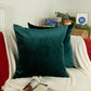 Luxury Velvet Emerald Green Cushion Cover, Dark Green Pillow Cover, (All Sizes)