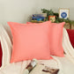 Cotton Linen Pink Cushion Cover, Linen Throw Pillow Cover, Pink Linen Pillowcase, 18x18Inches 45x45cm