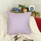 Cotton Linen Purple Cushion Cover, Linen Purple Throw Pillow, 18x18Inches, 20x20Inches