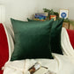 Luxury Dark Green Velvet Cushion Cover, Plush Velvet Emerald Green Pillow Cover, Green Throw Pillow, Cushion Cover 45x45,50x50cm