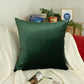 Luxury Dark Green Velvet Cushion Cover, Plush Velvet Emerald Green Pillow Cover, Green Throw Pillow, Cushion Cover 45x45,50x50cm