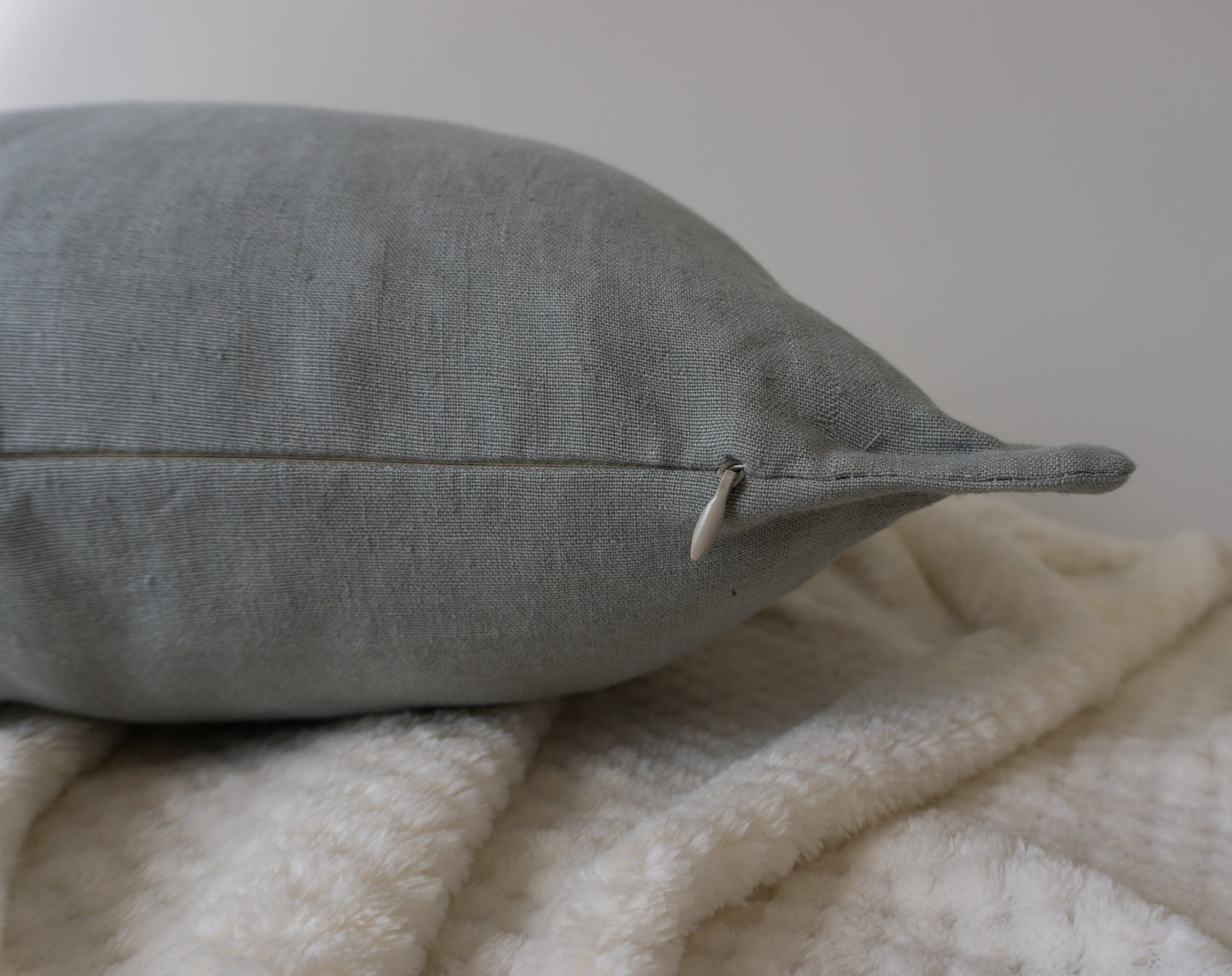 Natural Linen Grey Cushion Cover, Linen Pillow Cover, 45x45cm 18x18inches