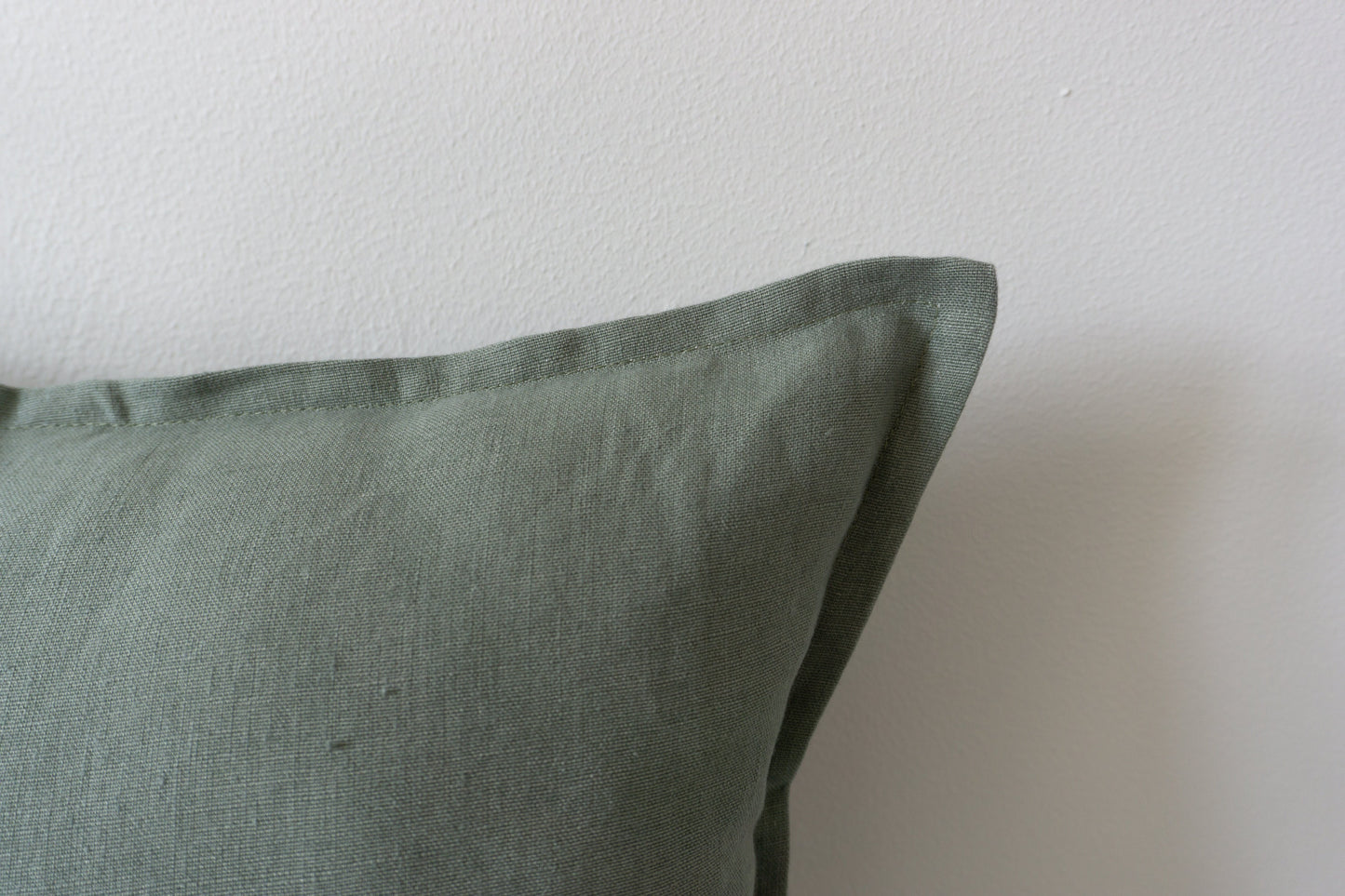 Natural Linen Pale Green Cushion Cover, Linen Pale Green Pillow Cover, 45x45cm 18x18inches